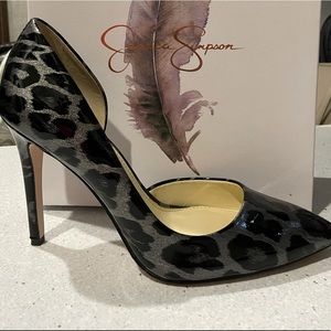 Jessica Simpson Leopard Heels Sz. 8.5 med.